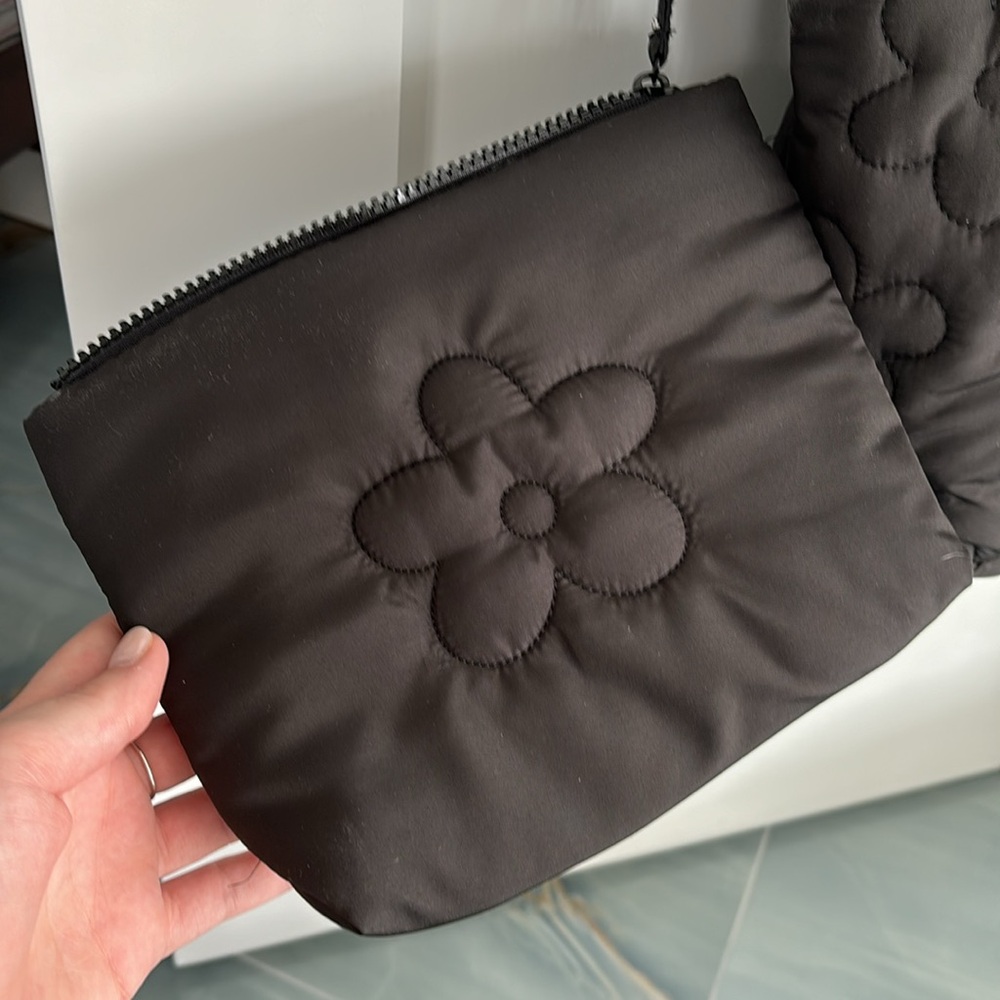 NWT Wilo the Label Floral Daisy Puffer Bag - Picture 4 of 16